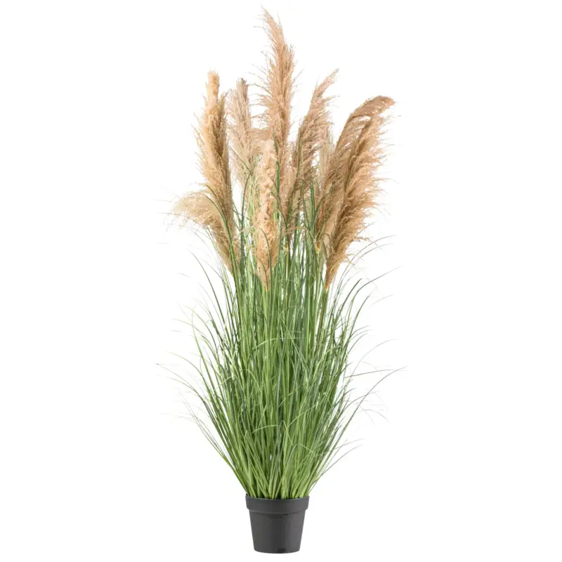 Kunstpflanze Natur-Schilfgras, Höhe ca. 165 cm Neu