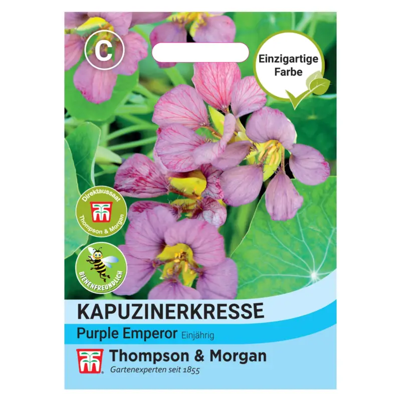 Knallerangebot Thompson & Morgan Saatgut, Kapuzinerkresse 'Purple Emperor'