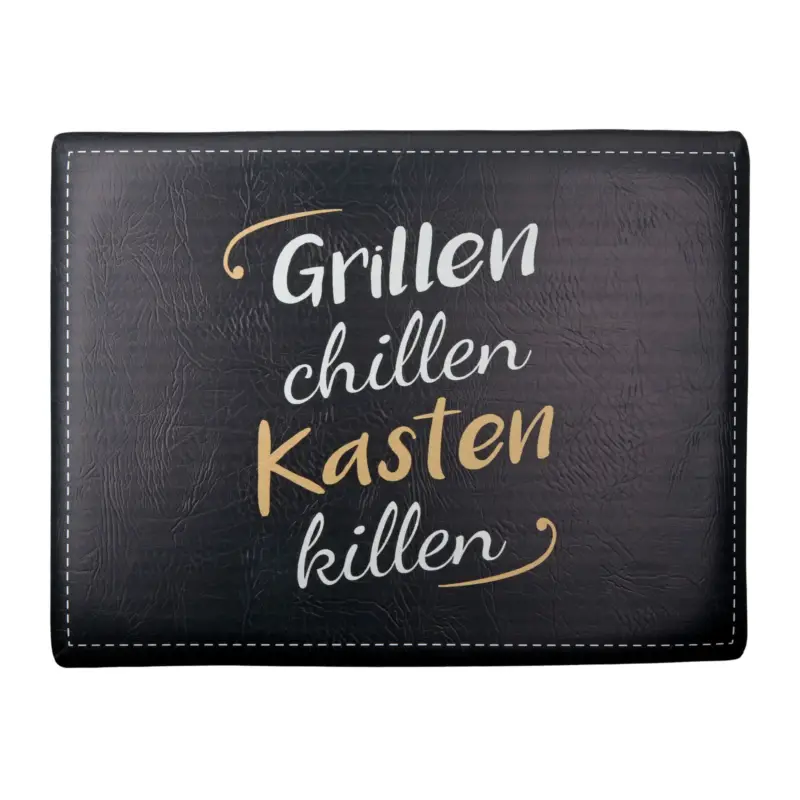 Rabatt Sitzpolster 'Grillen' für Getränkekiste, ca. 44 x 34 x 5 cm