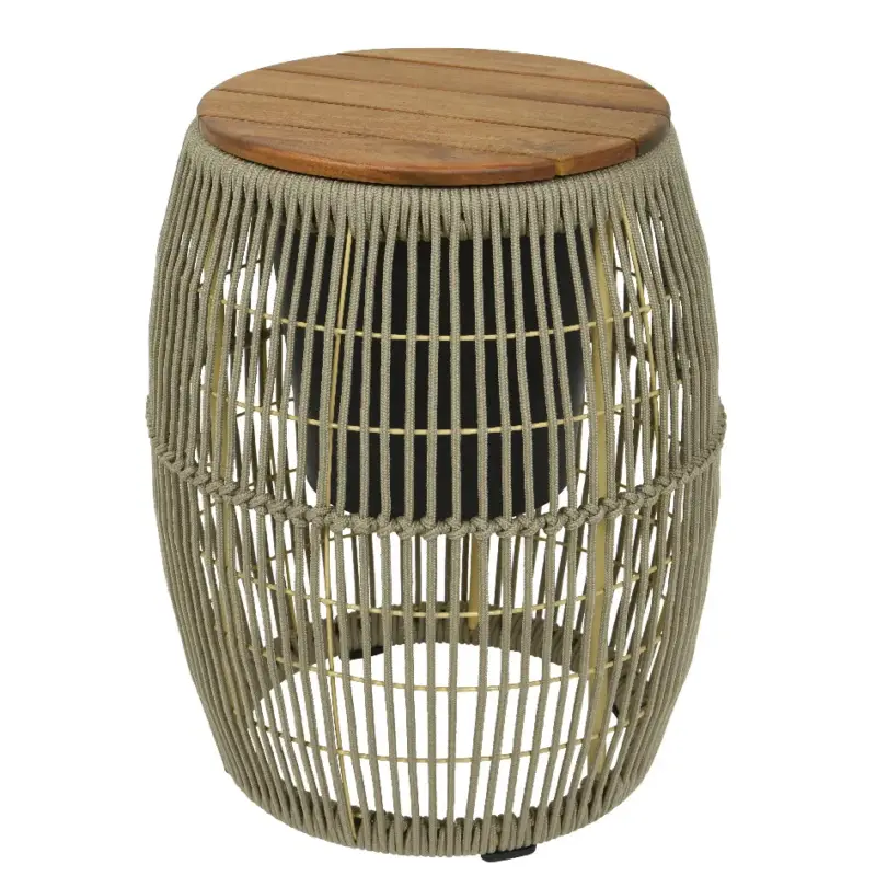 Schneller Versand Beistelltisch 'Seville', beige, Ø ca. 40 cm
