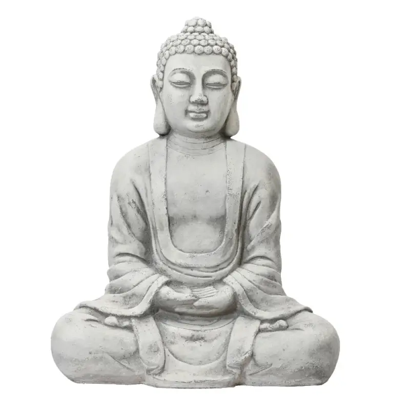 Neu Kölle Statue 'Buddha im Lotussitz', creme, Höhe ca. 38 cm