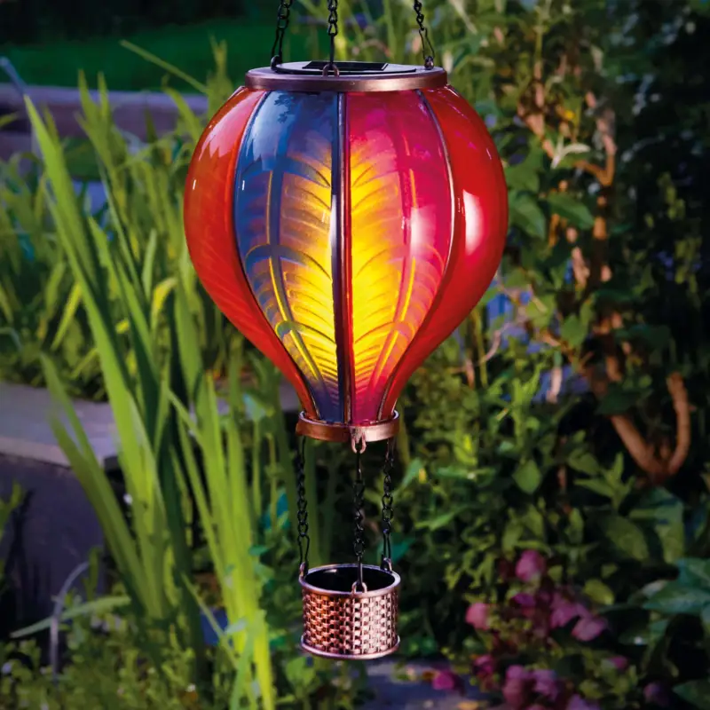 Jetzt Bestellen Smartsolar Leuchte 'Heißluftballon Regenbogen', Ø 20 x H 62 cm