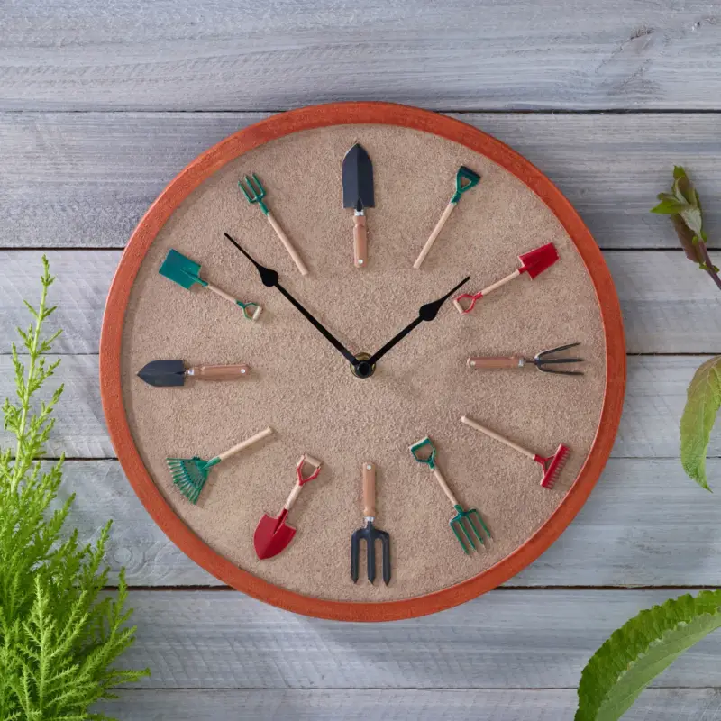 Versand Am Gleichen Tag Smartgarden Wanduhr 'Gartenwerkzeug', Ø 30 cm