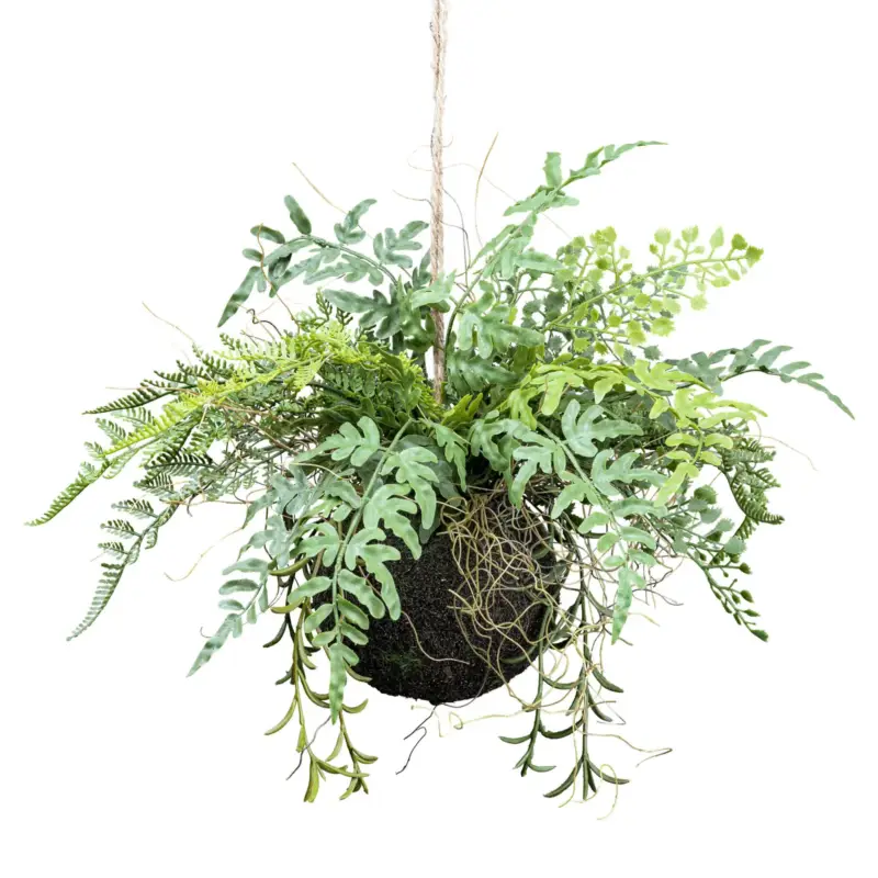 Sonderangebot Künstlicher Mix-Farnhänger auf Moosballen, Höhe ca. 25 cm
