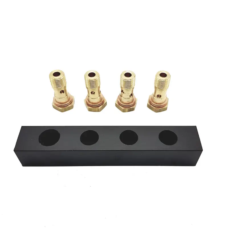Schnäppchen Block mit Hohlschrauben 1/4"