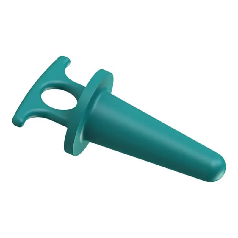 Zitzenbecherstopfen konisch aquamarine / Blindstopfen Geprüft