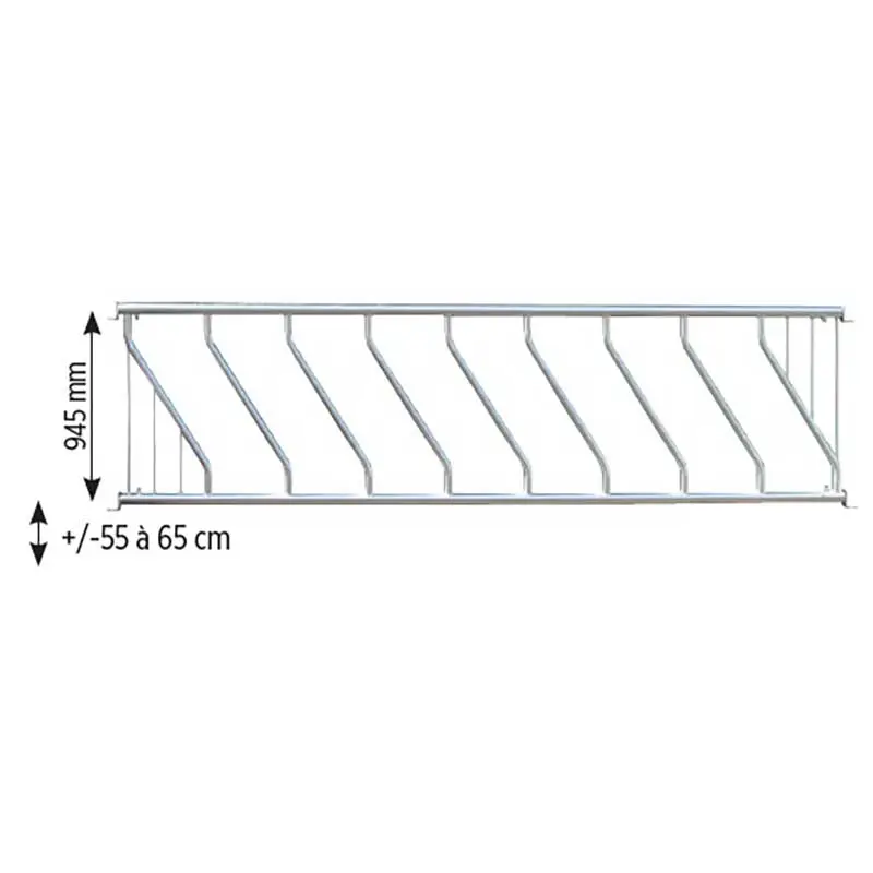Schrägfressgitter 8 Plätze 4 m (M.B.O.) Preisknaller