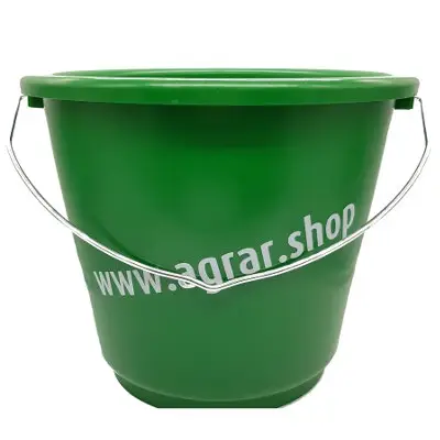 Kunststoffeimer 12 Liter robust für Stall, Haus und Hof – MuHTec – grün Markenprodukt