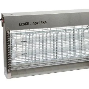 Billig cit Fliegenvernichter EcoKill Inox | blau | IPX4 | Wirkungsbereich ca. 200 m²