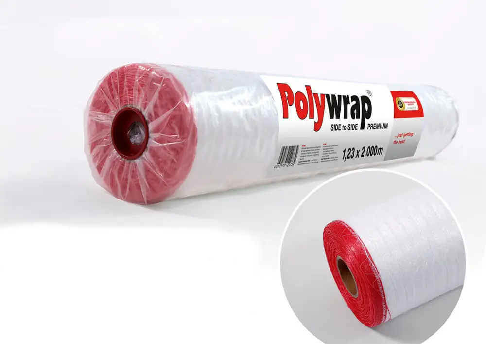 Rundballenwickelnetz 1,23 x 3.000 m Polywrap Premium SIDE to SIDE Versand Am Gleichen Tag