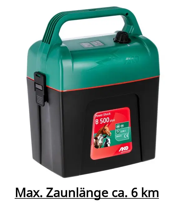 AKO Weidezaungerät Power B 500 plus 9V 0,5 Joule Begrenztes Angebot