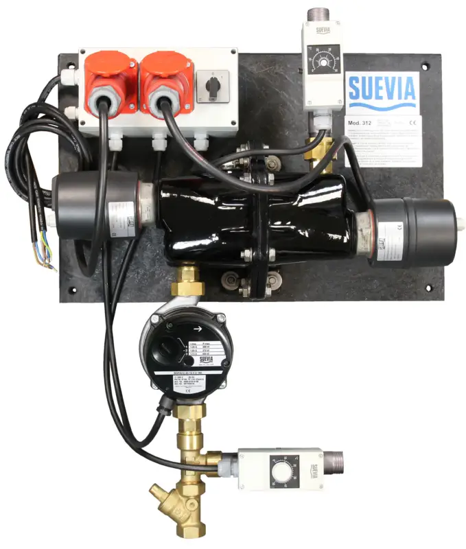 Expressversand HeizgerätMod. 312, 6kW, 400V max.350m 1" isoliert Suevia