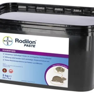 Bayer Rodilon Paste 3kg 300x10g Beutel 25 ppm Rattengift / Mäusegift Sachkundenachweispflichtig Echt