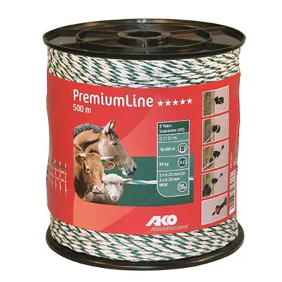 Weidezaunlitze 500m PremiumLine AKO Agrartechnik Preis Gesenkt