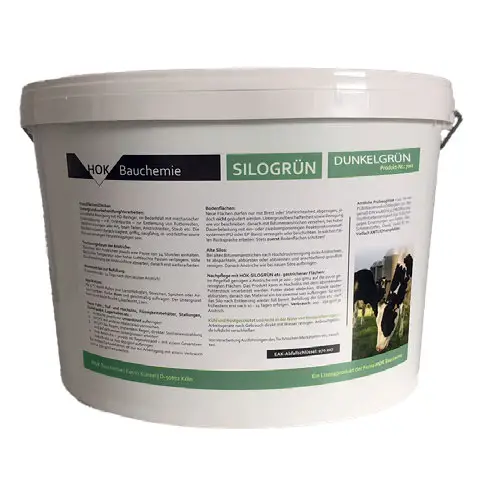 HOK Siloanstrichfarbe | Silogrün - Dunkelgrün RAL 6010 | 20 kg Beliebt