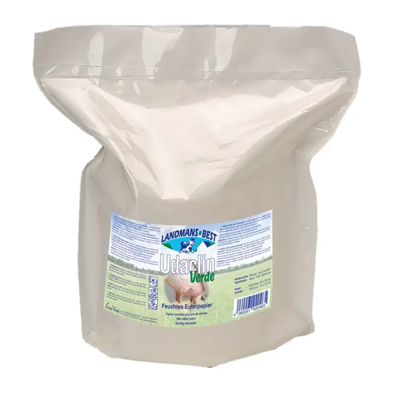 Super-Preis UDACLIN® Verde | feuchte Eutertücher | Refill 2 x 1000 Blatt