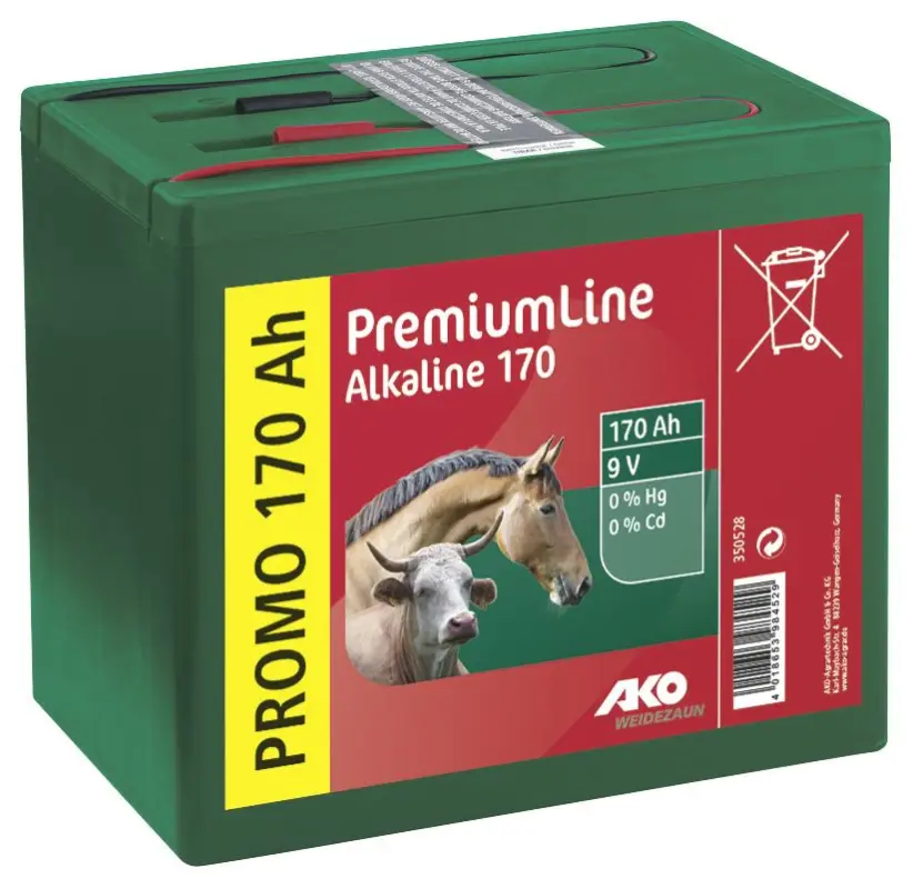 Weidezaunbatterie 9 V 170 Ah LxBxH 190x125x160mm Wochenendangebot