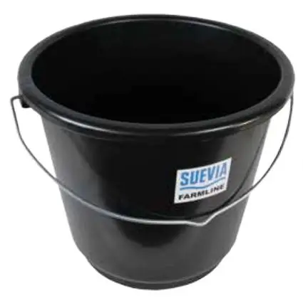 Neu Eimer aus Kunststoff, 12 l schwarz