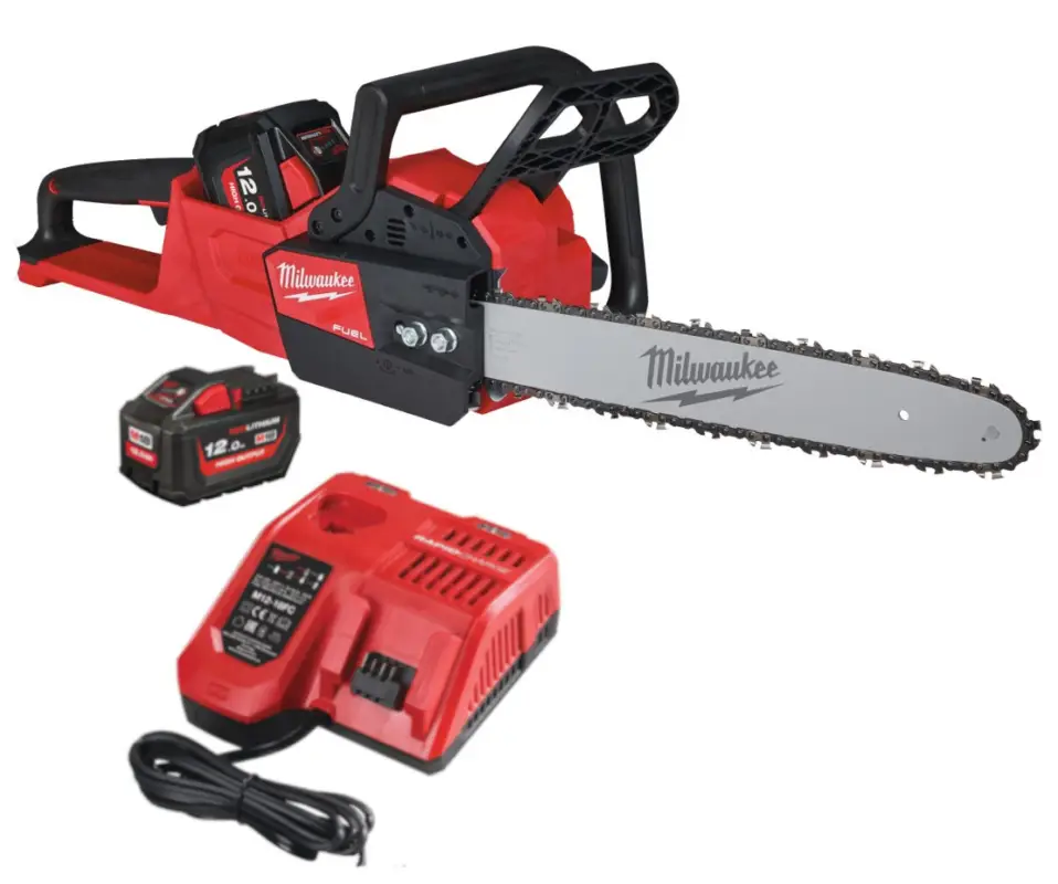 Expressversand Akku Kettensäge 40cm Milwaukee M18 FCHS-121 inkl. 12 Ah Akku und Ladegerät