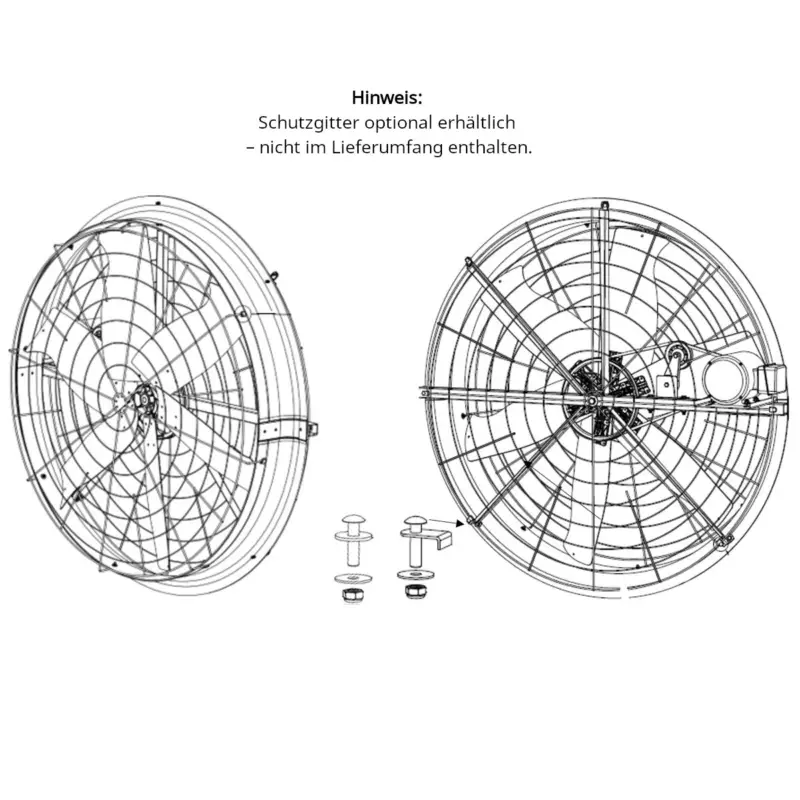 Beliebt Schutzgitter für Ventilator Blast fan 50" 1,1kW400V