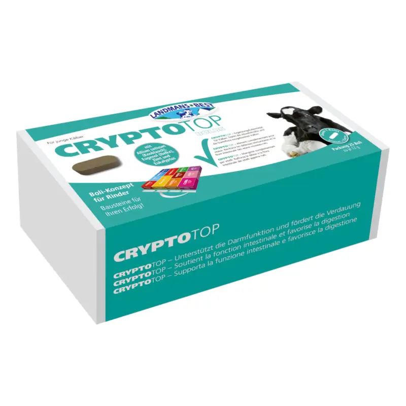 Sale CRYPTOTOP Darm-Immun Bolus für Kälber – Mit Knoblauch & Zimt 25 Stück