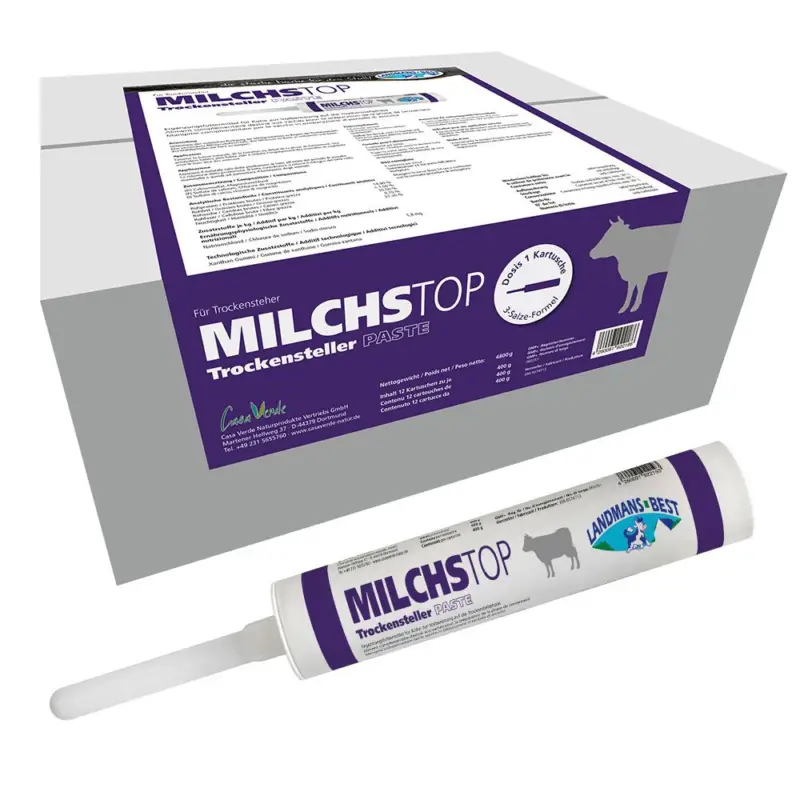 MILCHSTOP Trockensteller Paste – für Kühe (12 ST) | LANDMANS BEST Top-Angebot