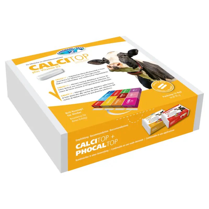 Bestpreis CALCITOP Calcium Bolus (12 Boli) - zur Verbesserung derKalziumversorgung | LANDMANS BEST