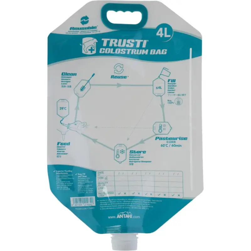 Trusti Colostrum Bags | Kolustrumbeutel 4 Liter (50 ST) Letzte Chance