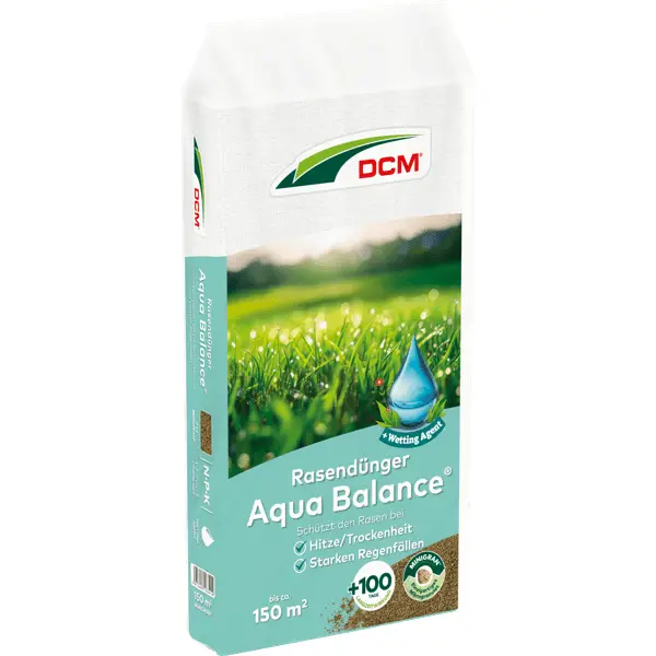 Rasendünger Aqua Balance® | 9 kg - ca. 150 m² | Rasen-Langzeitdünger | Cuxin DCM Abverkauf