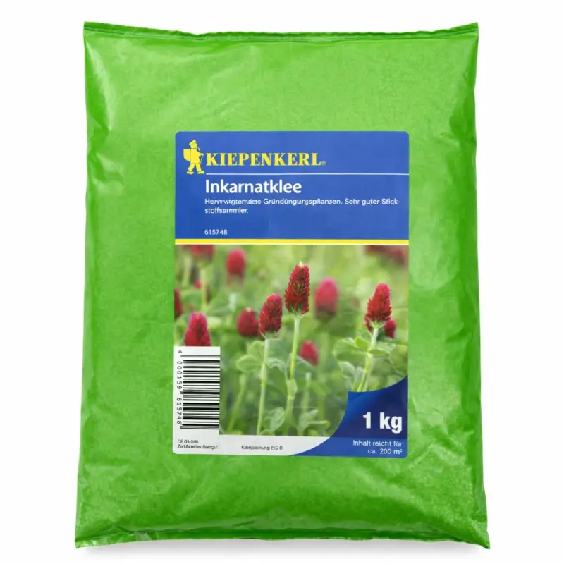 Must-Have Inkarnatklee 1 kg - ca. 250 m² | Gründünger | Kiepenkerl