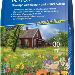 Preisknaller Nature Niedrige Wildblumen- und Kräuterwiese | 250 g - ca. 30 m² | Kiepenkerl