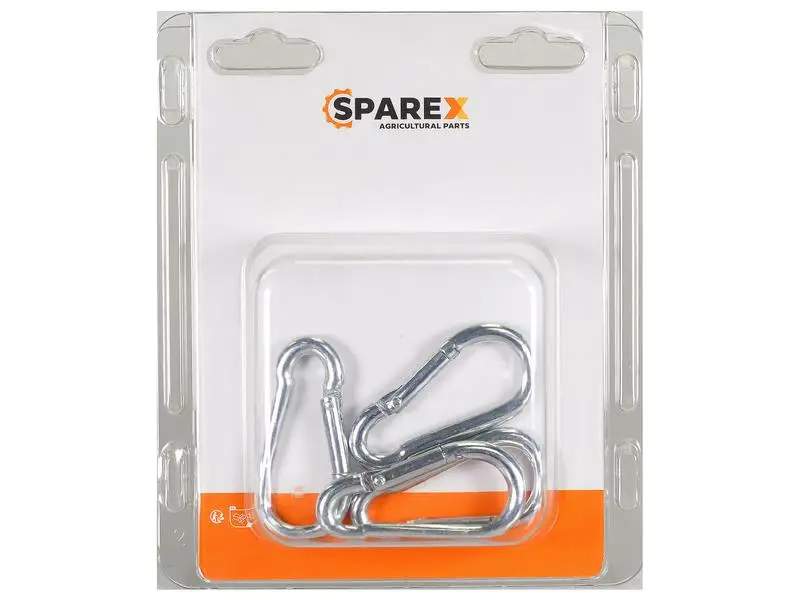 Zertifiziert Karabinerhaken Agripak | 6 x 60 mm | 4 Stück