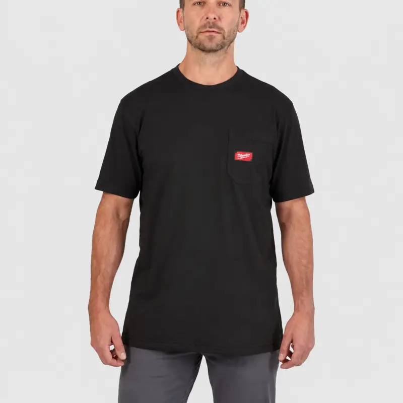 Top-Preis T-Shirt kurzärmlig | Arbeits-T-Shirt | Gr. S | schwarz | mit UV-Schutz | Milwaukee