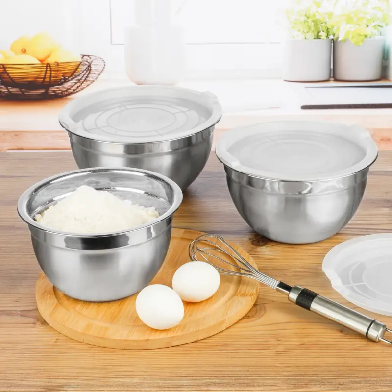 Rührschüssel Set 3tlg. aus Edelstahl Neuheit