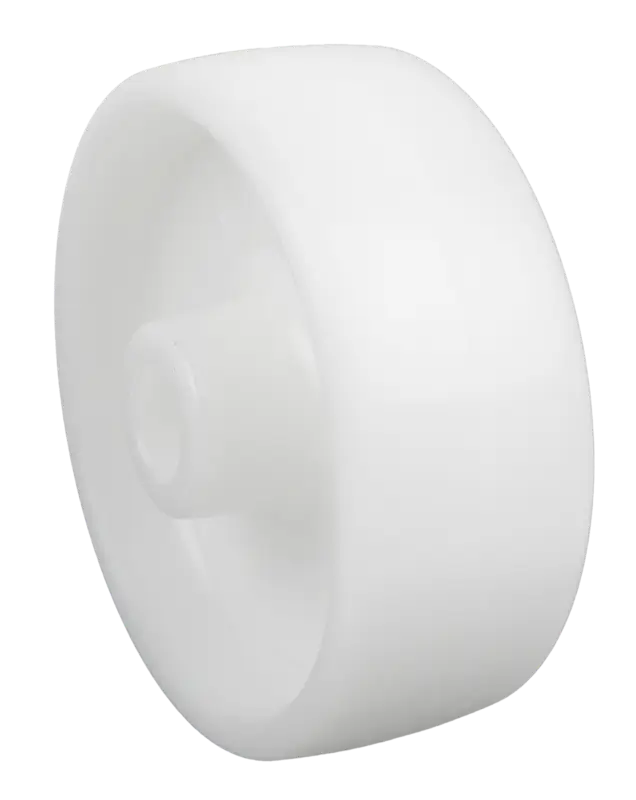 Meistverkauft Schwerlastrolle aus Polyamid, Farbe weiß, Gleitlager