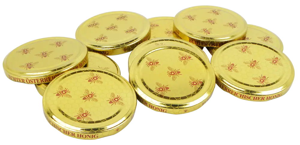 Schraubverschluss Wabe Gold 10 Stück Pkg. Neue Kollektion