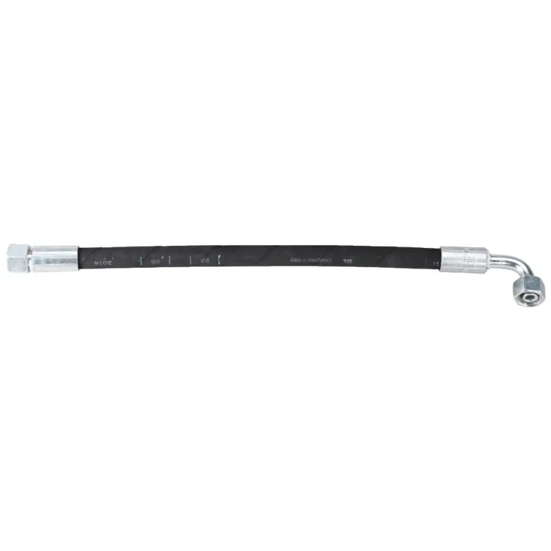 Neu Im Sortiment Einbaufertiger Hydraulikschlauch Nennweite DN06, Anschluss 8L, M14x1,5, 1x gerade, 1x 90° gebogen