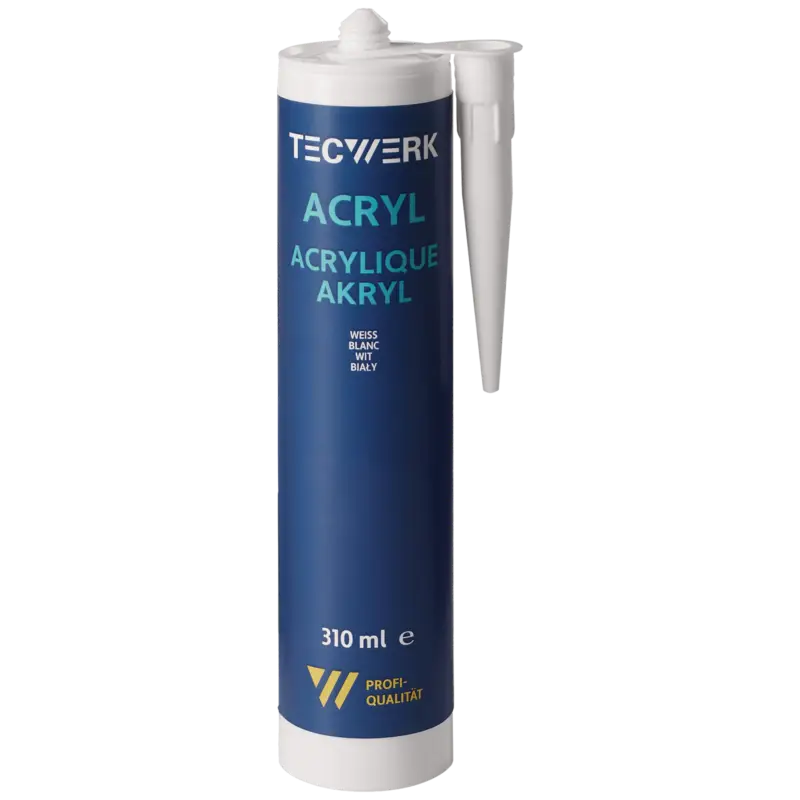 TecwerkAcryl 310 ml weiß in Kartusche Nur Für Kurze Zeit