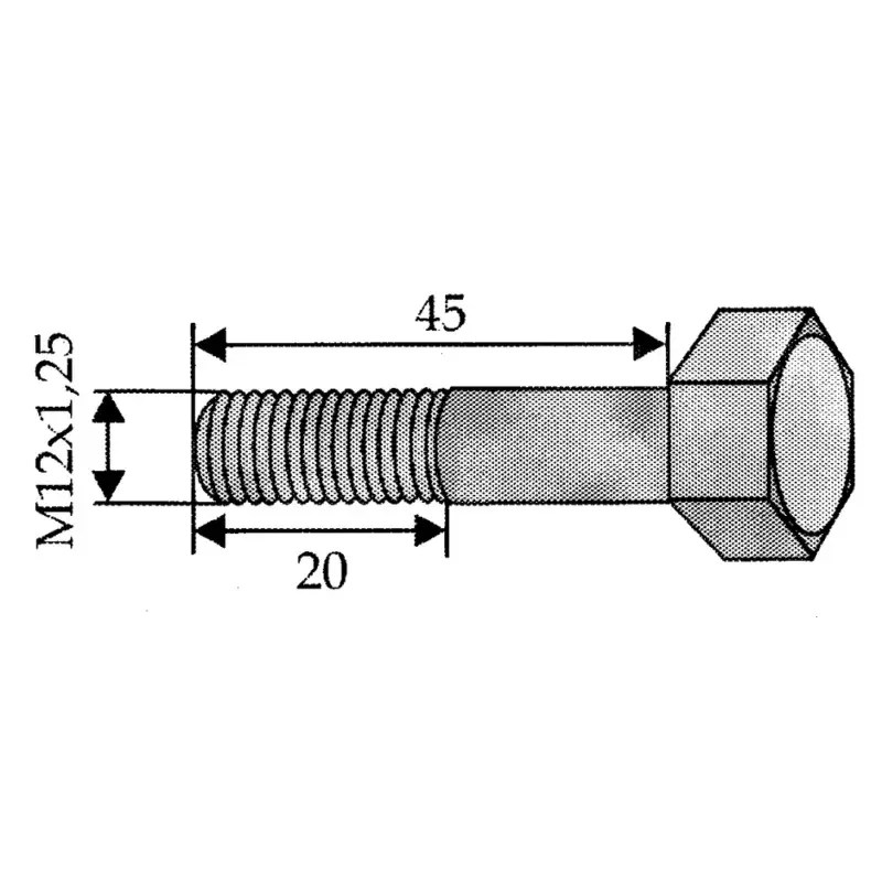 Schraube M12x1,25x45/12.9 Wochenendangebot