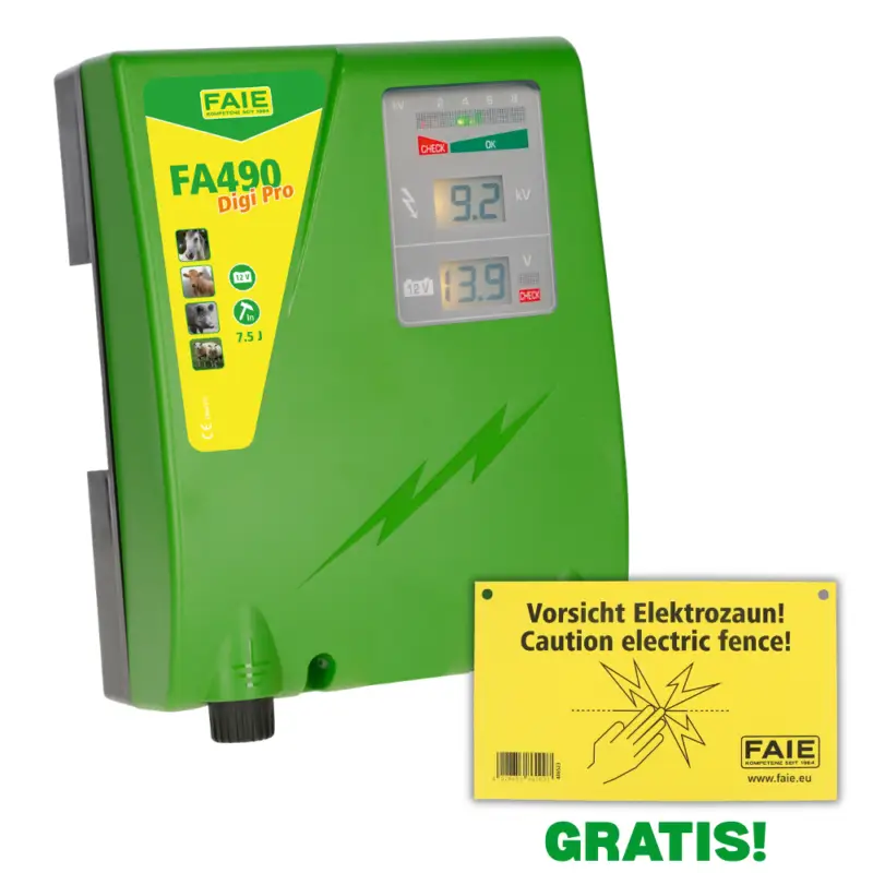 Günstig FAIEWeidezaungerät FA490 DigiPro - 12V