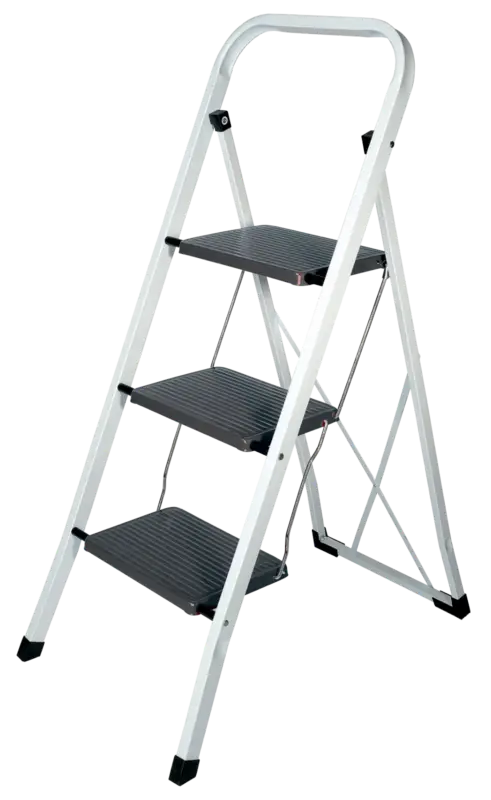 Klapptrittleiter 3-stufig Metall 150 kg Beliebt