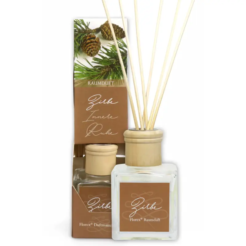Bestseller FlorexRaumduft mit Stäbchen Zirbe 100ml