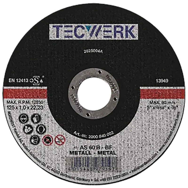 Top-Preis TecwerkTrennscheibe Metall 125x2,5 mm