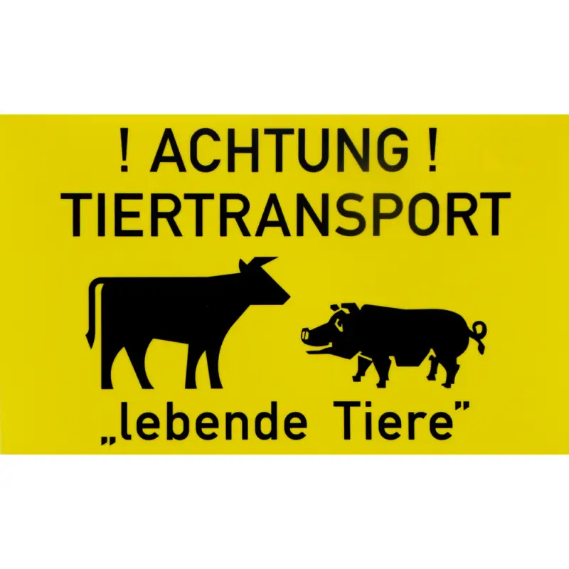 Jetzt Bestellen Schild Tiertransport, lebende Tier