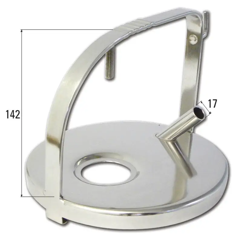 InterpulsMelkeimerdeckel Edelstahl, Bügel 142 mm Heißes Angebot