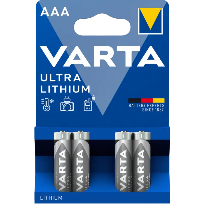 VartaUltra Lithium AAA, 4 Stück – Professionelle Energie Jetzt Kaufen