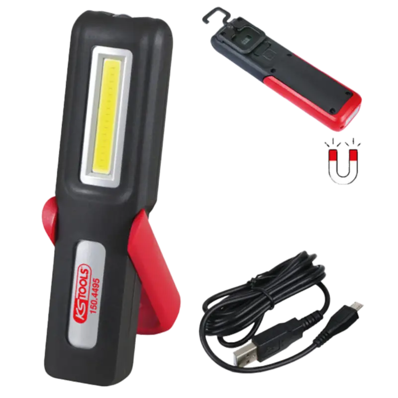 Schneller Versand KS ToolsWerkstatt Handlampe mobil 3 W COB LED knickbar