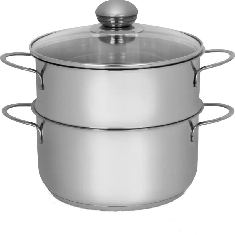 Begrenztes Angebot Kartoffeldämpfer Edelstahl mit Glasdeckel 3l