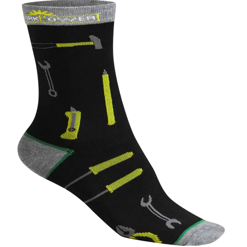 Must-Have Socken Workpower Werkzeug schwarz/gelb