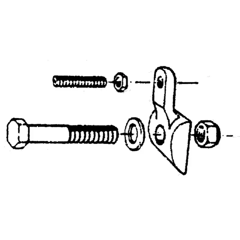 Zinkenhalter M12x50 mit Einstellschraube Markenware